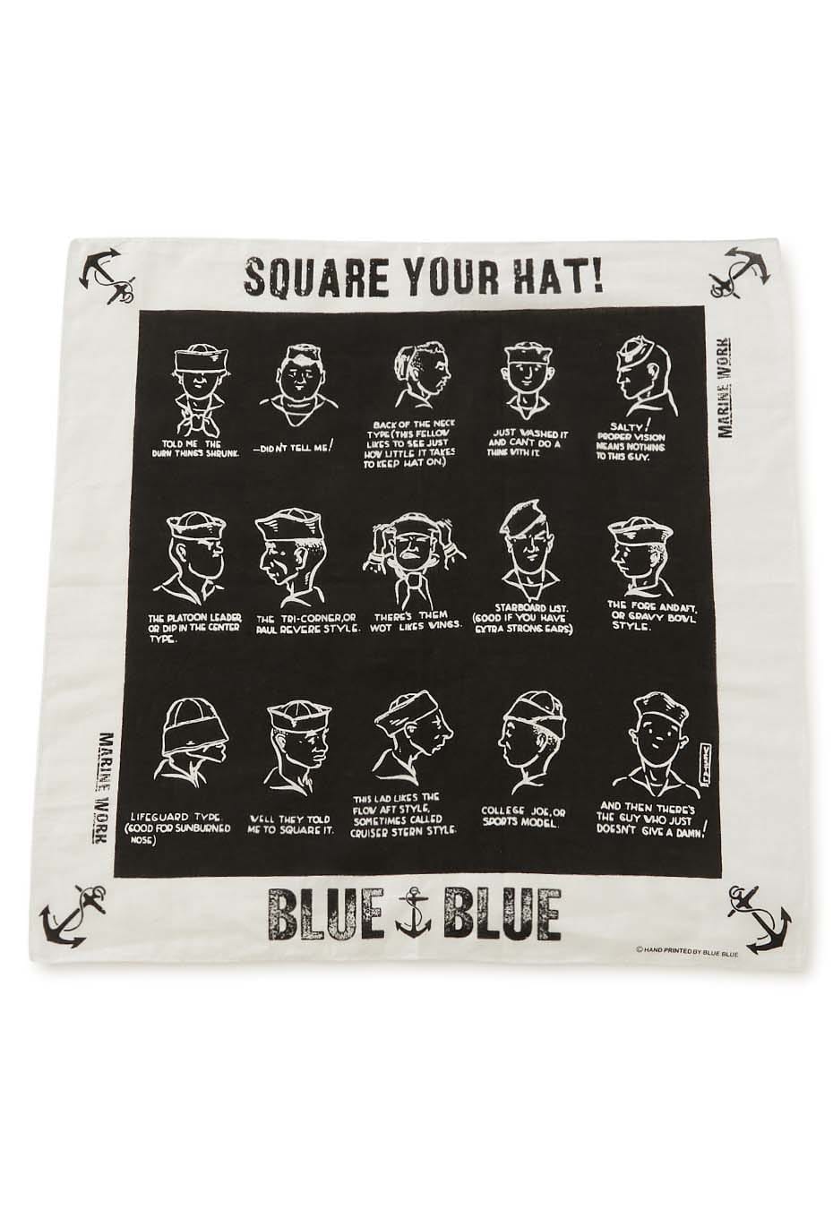 SQUARE YOUR HAT バンダナ - BLACK