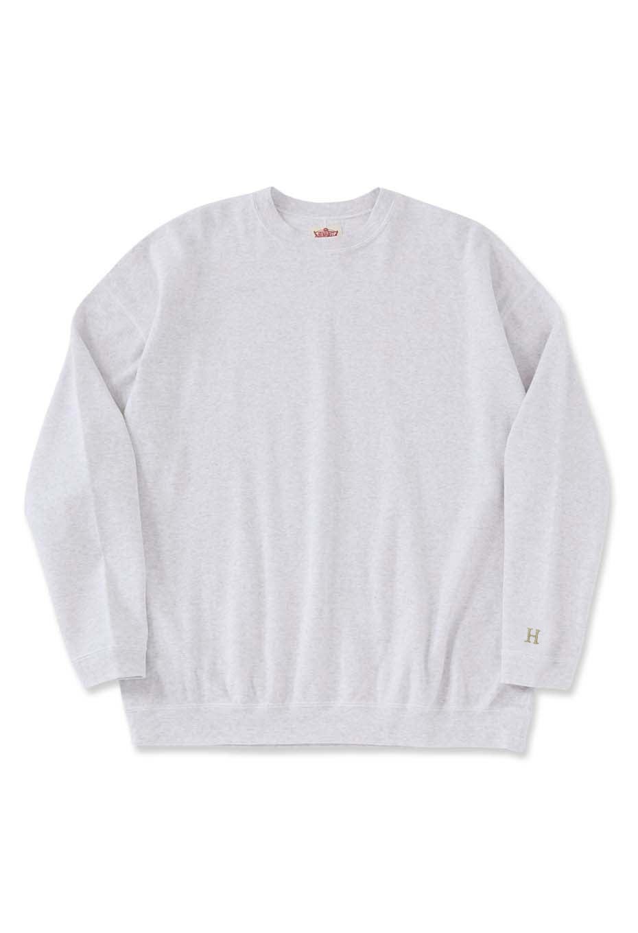 Stretch Fraise 9.5oz Hemrib Long Sleeve T-Shirt - SV GRAY