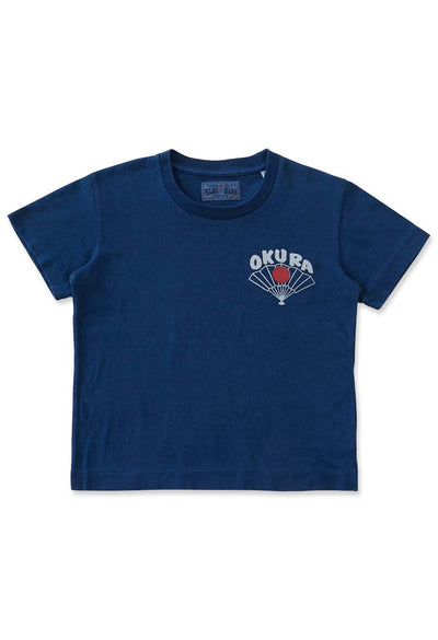 OKURA Hinomaru Sense Indigo Kids T-shirt - INDIGO