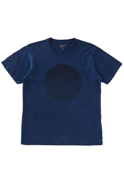 インディゴオオマルプリント ショートスリーブTシャツ - A