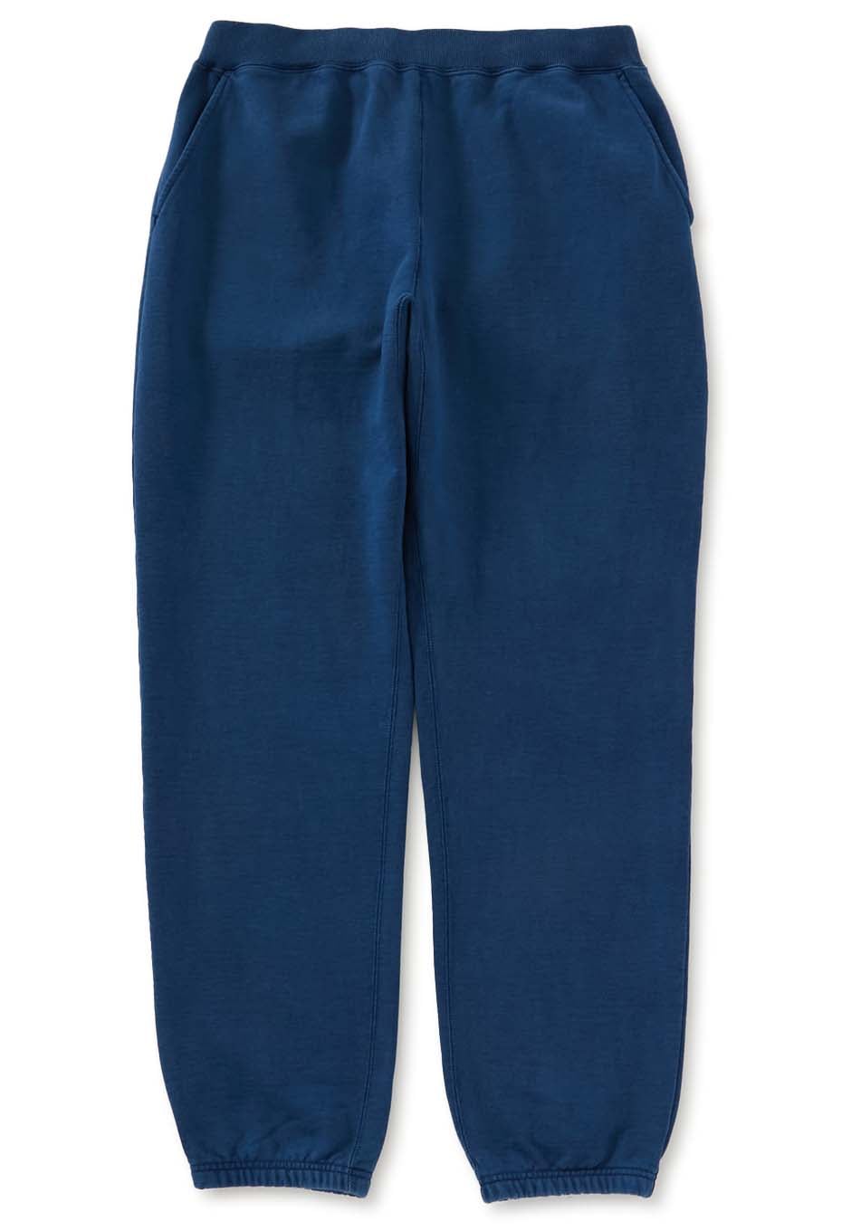 オーガニックウラケ テゾメ スウェットパンツ ユニセックス - BLUE