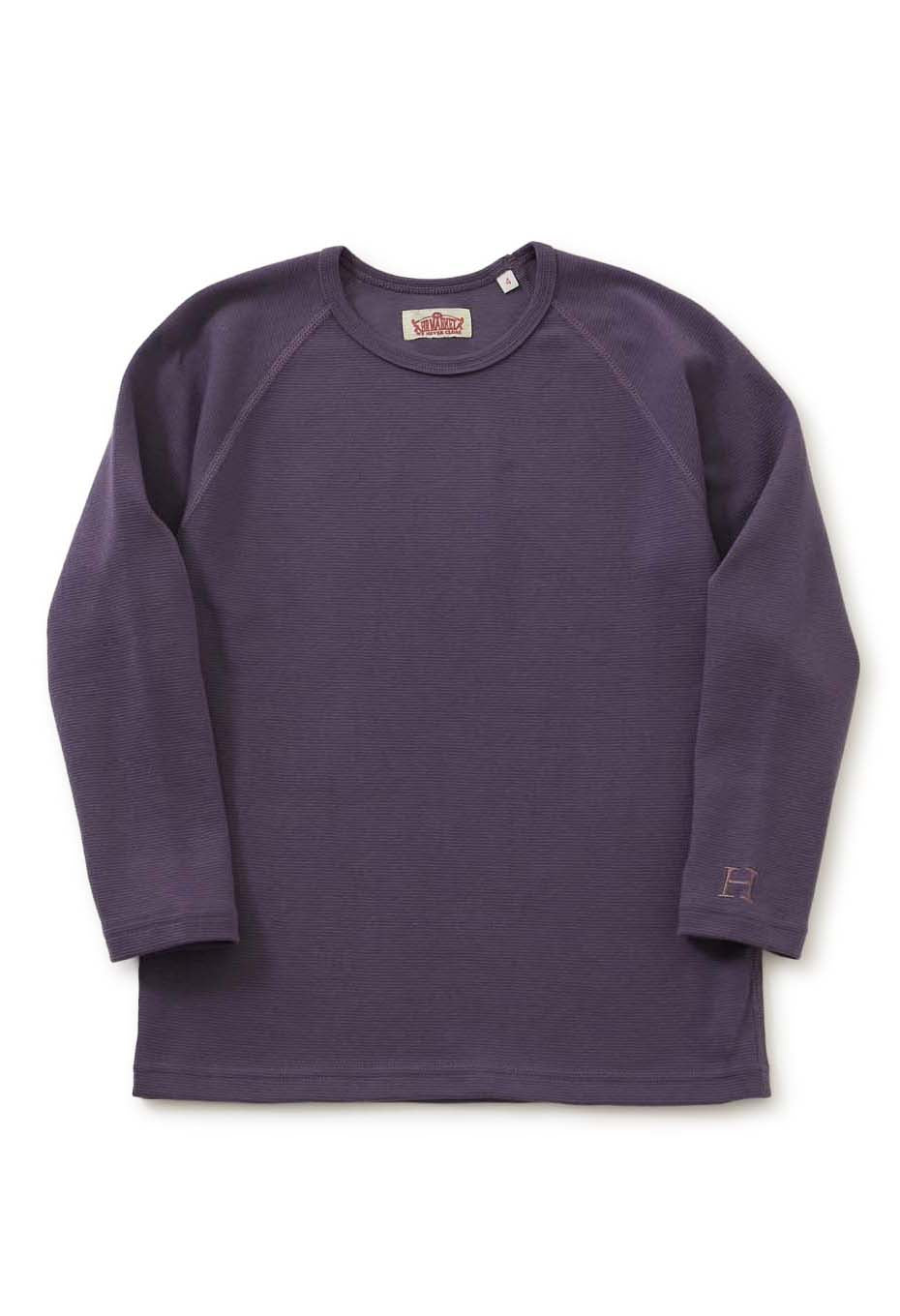 キッズ ストレッチフライス ロングスリーブ Tシャツ - DK PURPLE