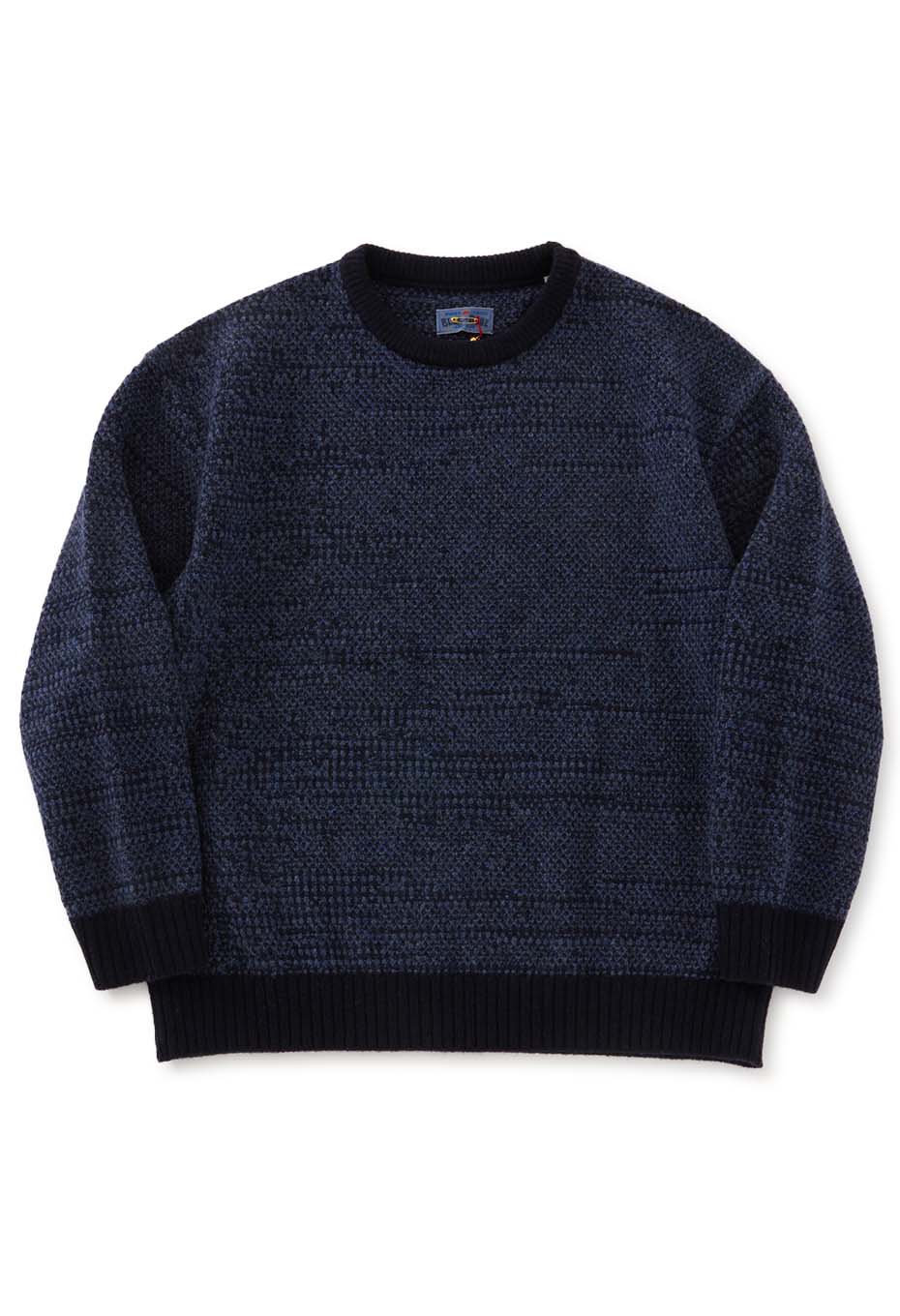 マチアカリ カノコニット クルーネック セーター - NAVY