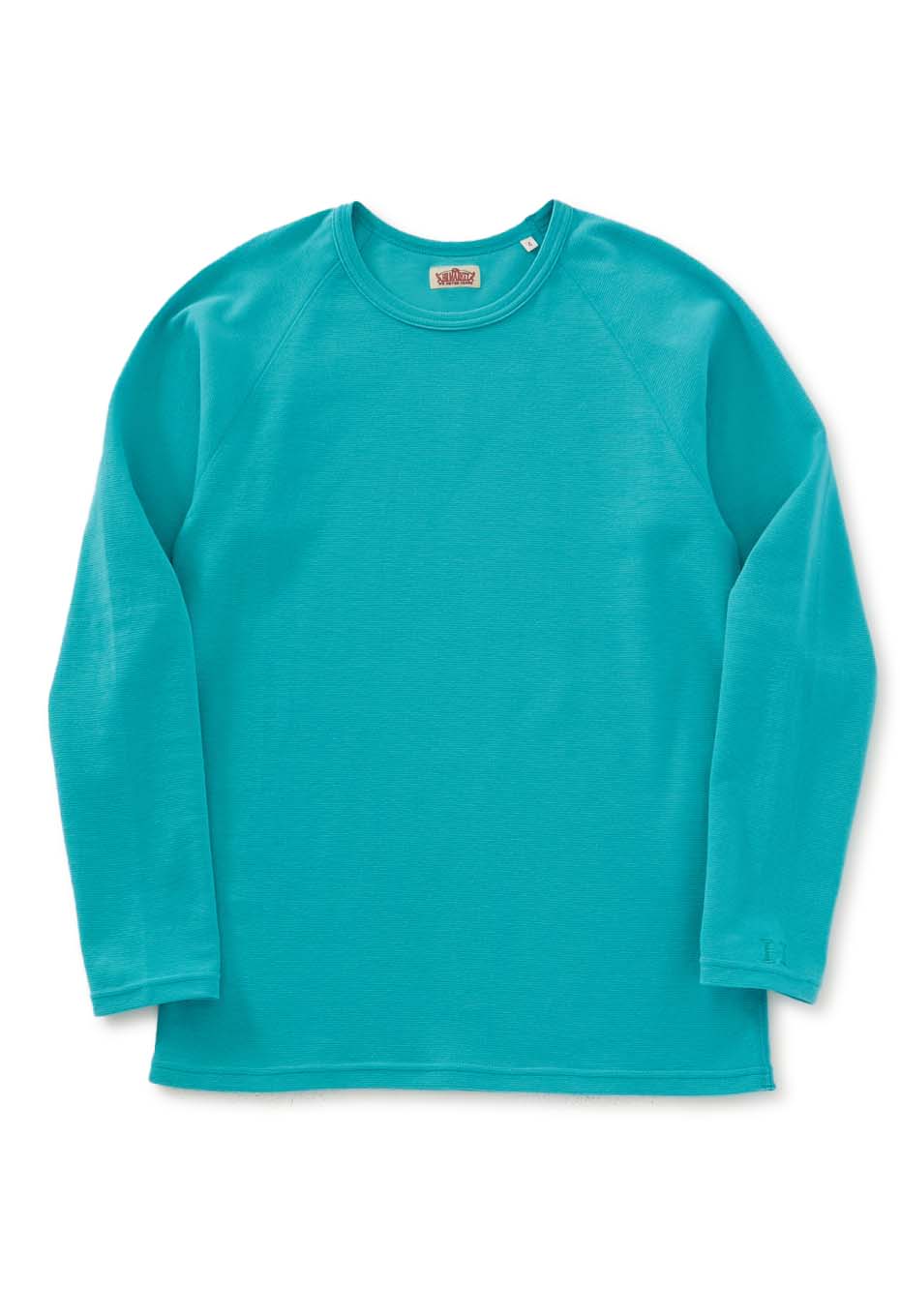 ストレッチフライス ロングスリーブ Tシャツ - TRQ BLUE
