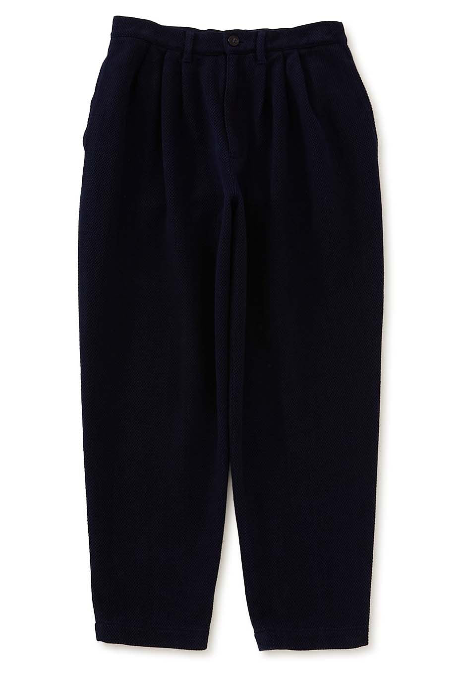 Woven Pure Indigo Light Sashiko Trousers - INDIGO