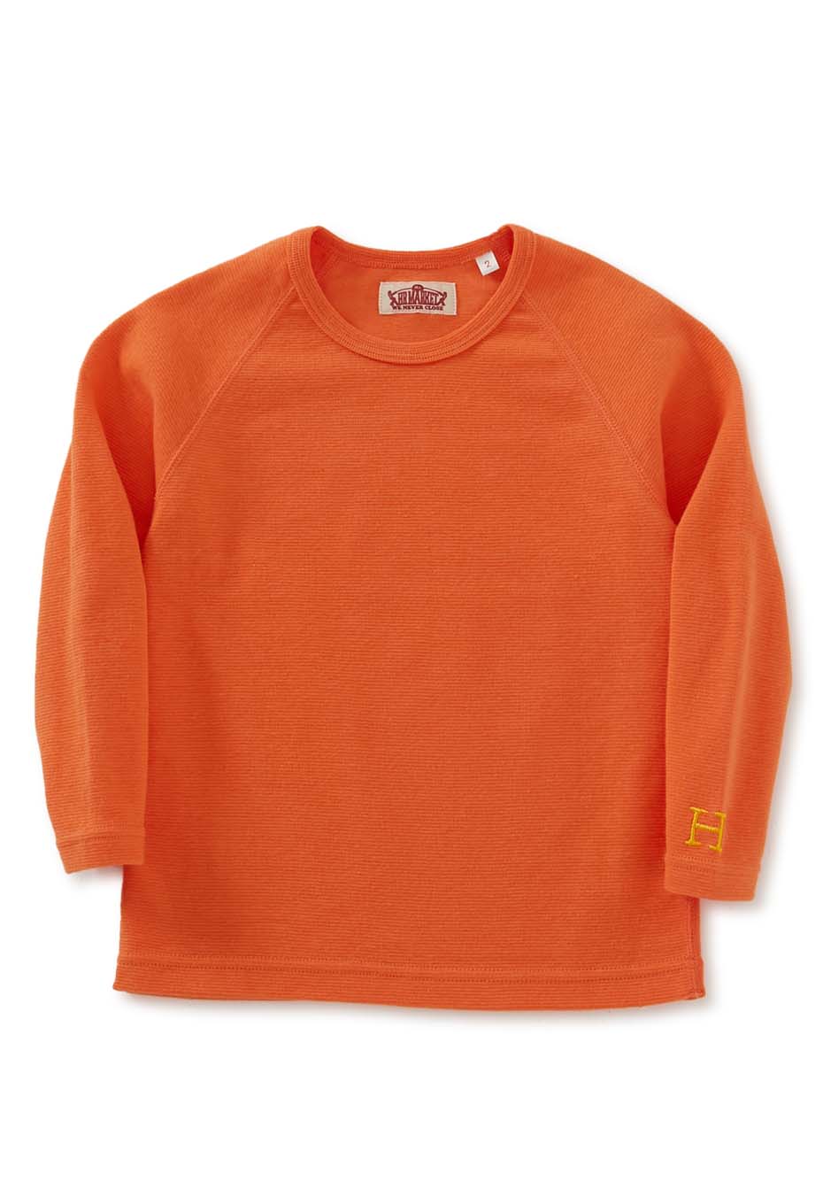 キッズ ストレッチフライス ロングスリーブ Tシャツ - LT ORANGE