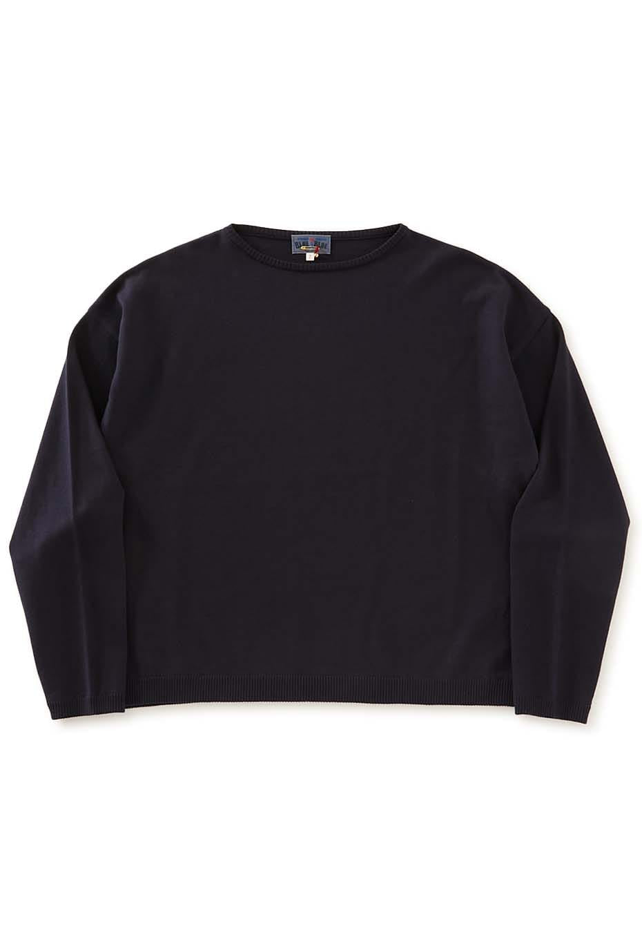 オーガニックカミイトコットン プルオーバーニット - NAVY