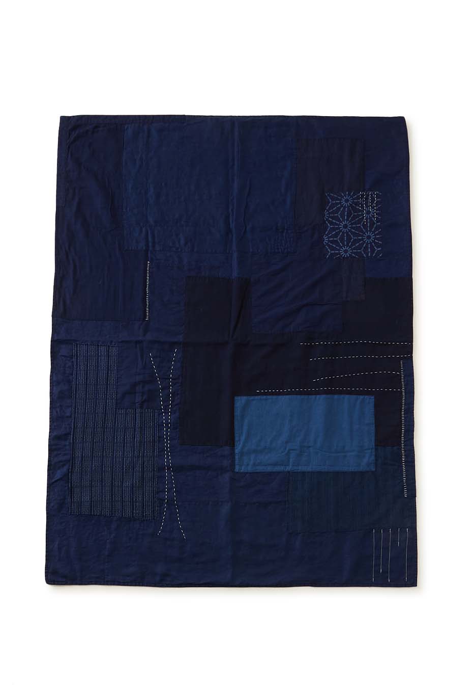Indigo linen blanket - INDIGO
