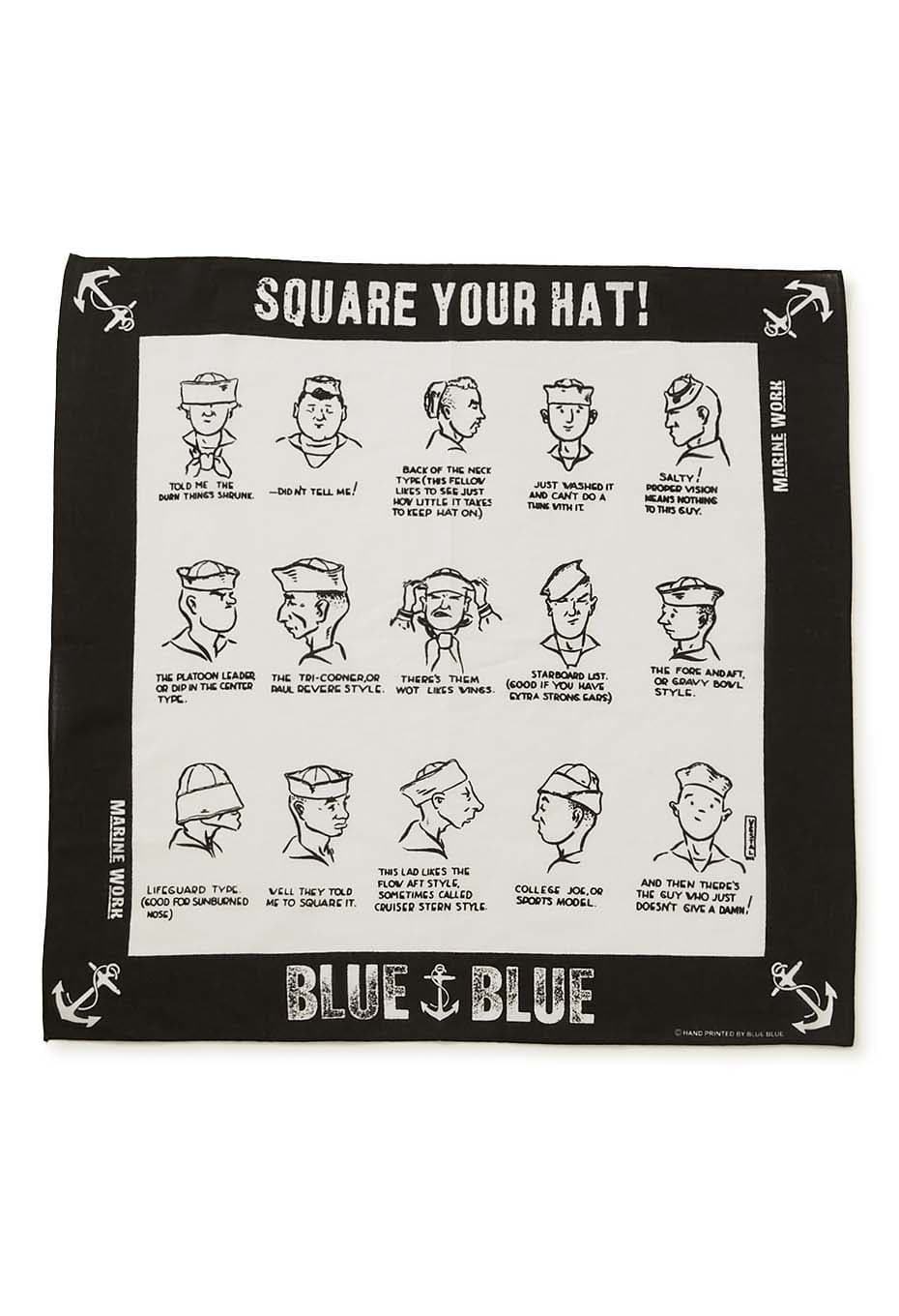 SQUARE YOUR HAT バンダナ - WHITE