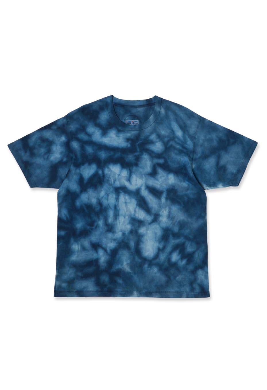 オーガニックコットン テシボリ バッセン ショートスリーブＴシャツ - INDIGO