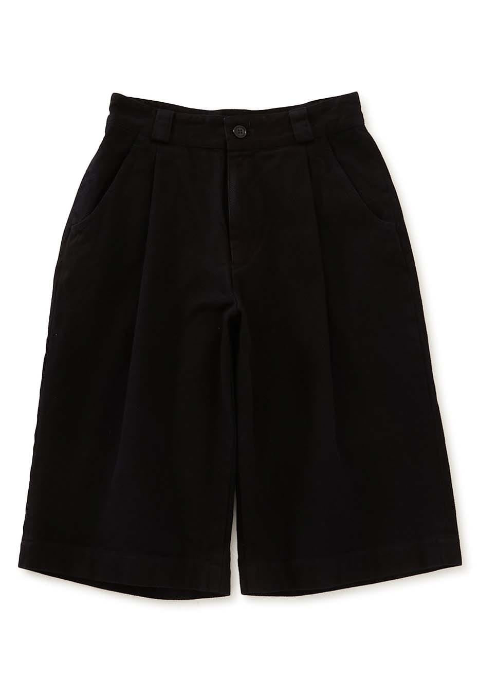 Woven Pure Indigo Sashiko wide shorts - A