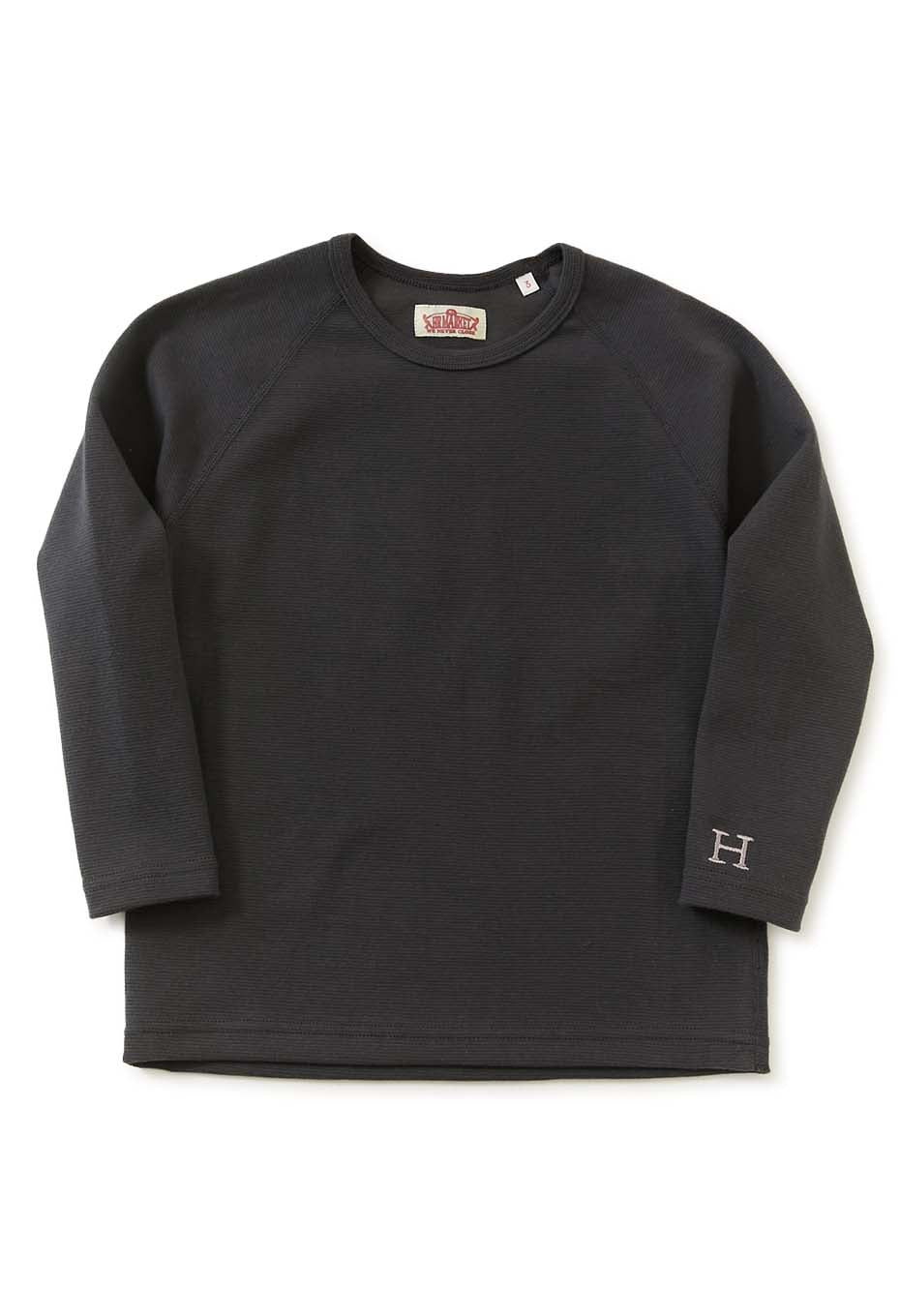 キッズ ストレッチフライス ロングスリーブ Tシャツ - CHARCOAL