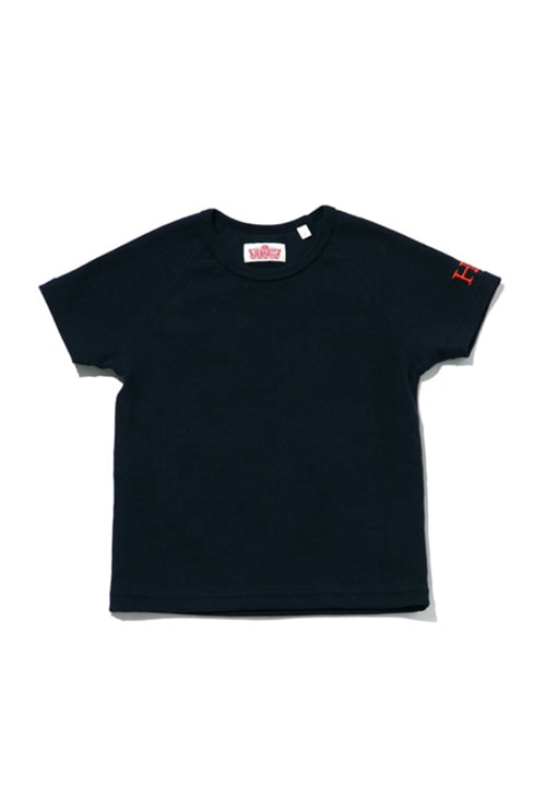 キッズ ストレッチフライス ショートスリーブ Tシャツ - DARK NAVY