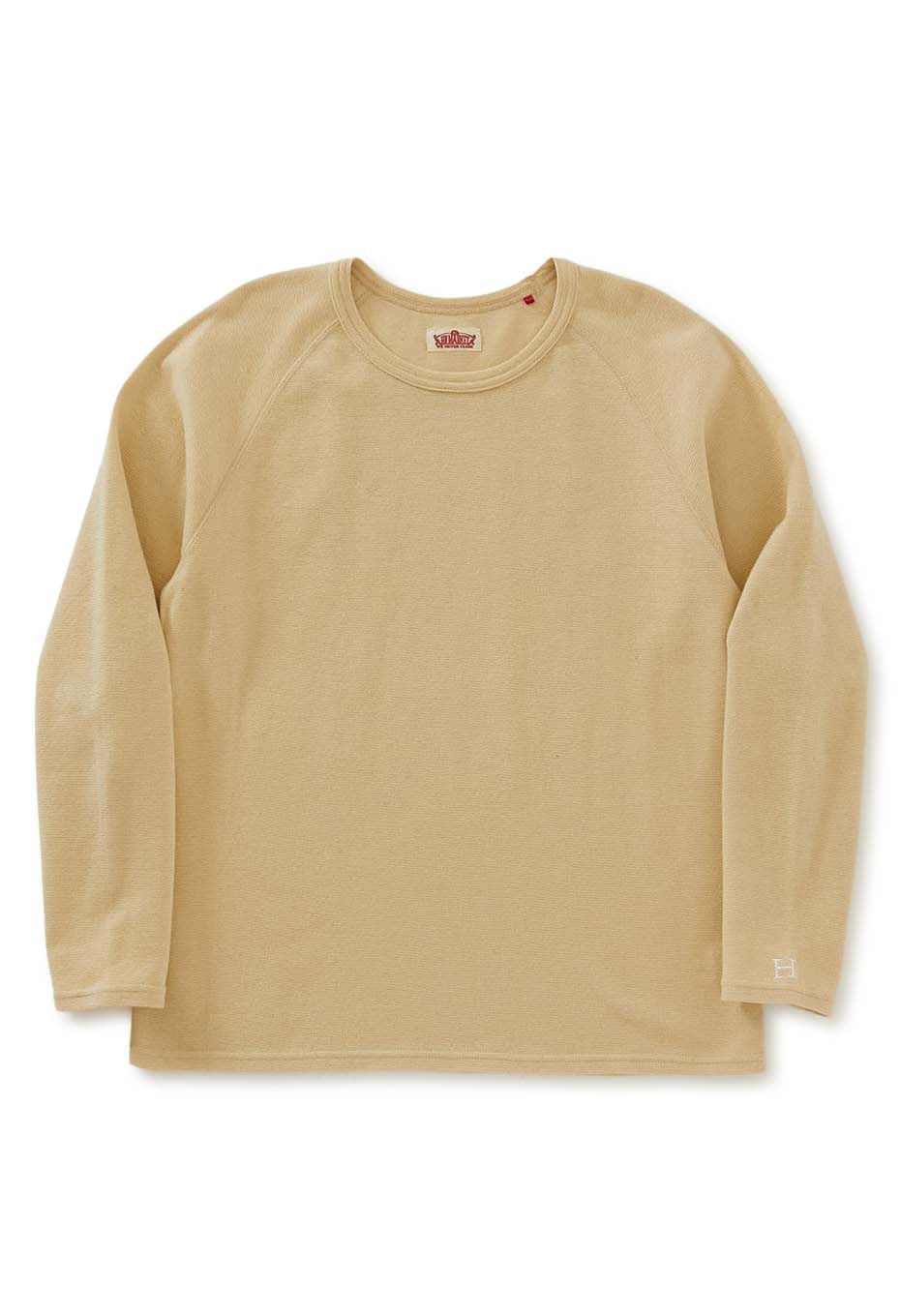 ストレッチフライス リラックスフィット LS Tシャツ ウィメンズ - BEIGE