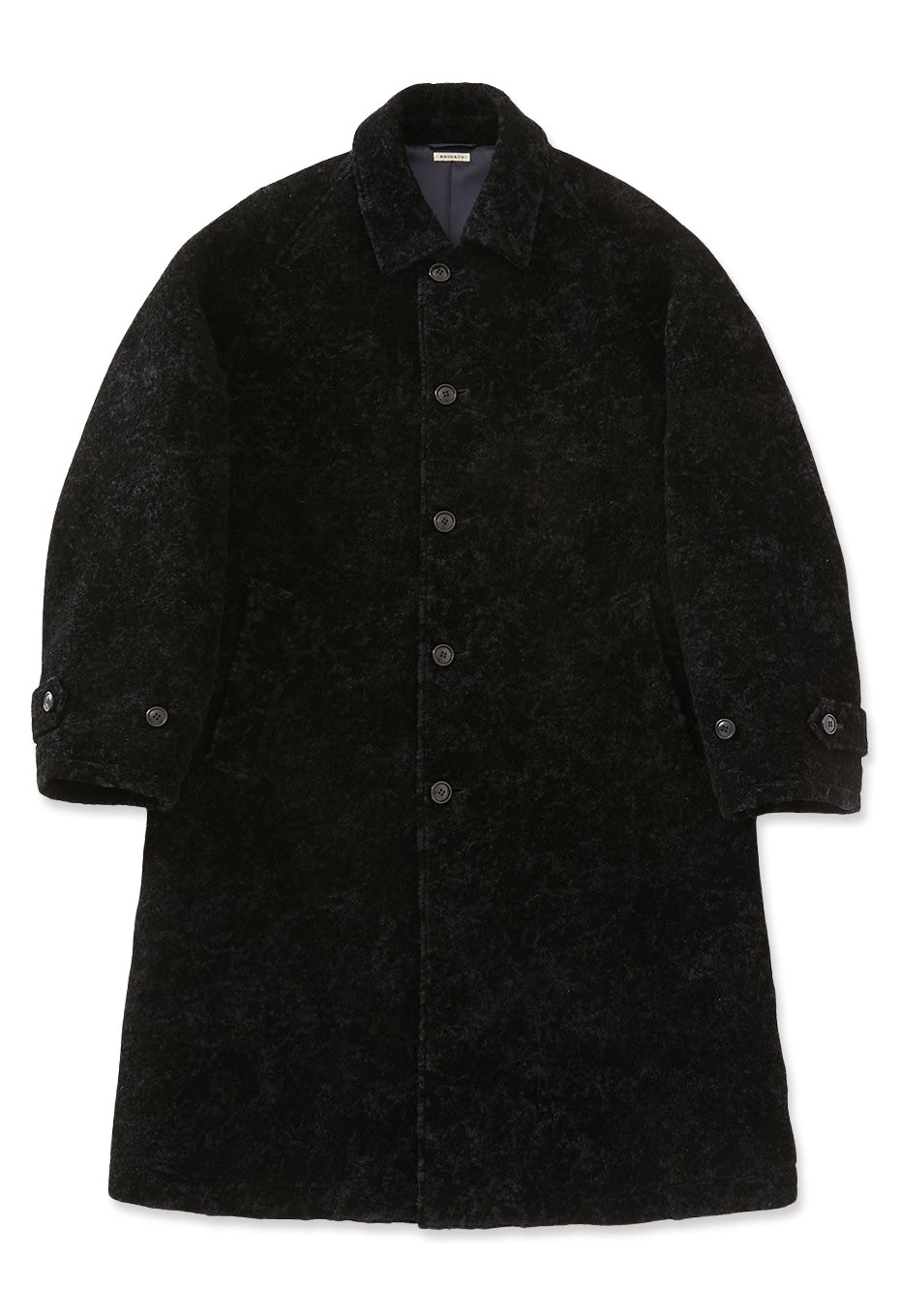 ループヤーンフロッキー バルマカンコート - DARK NAVY