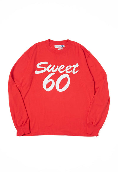 Sweet 60 /ロングスリーブTシャツ - RED