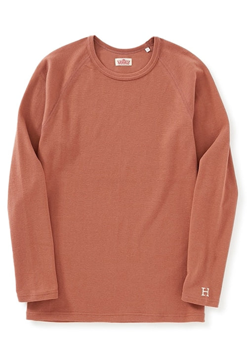 ストレッチフライス ロングスリーブ Tシャツ - COCOA