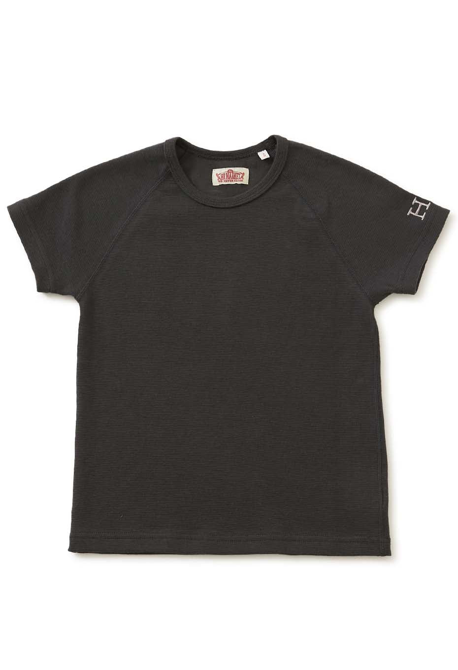 キッズ ストレッチフライス ショートスリーブ Tシャツ - CHARCOAL