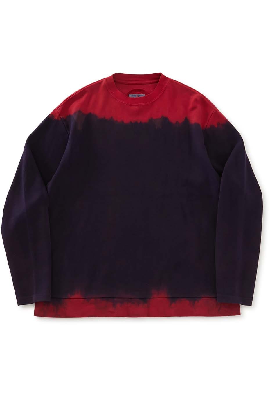 エイトロックスムース インディゴムラゾメ ロングスリーブTシャツ - RED