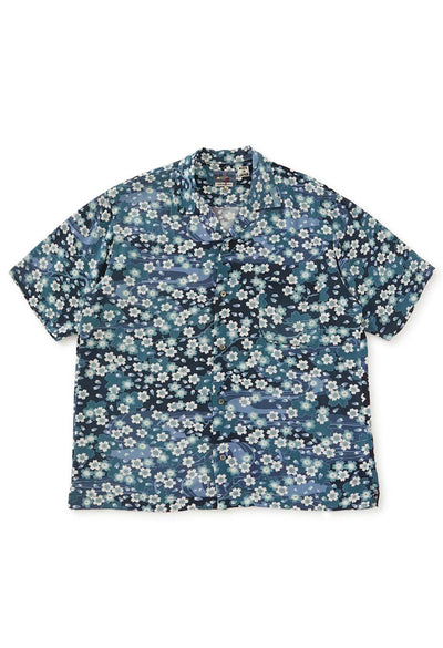 Sakura Nagare short sleeve shirt - DARK NAVY