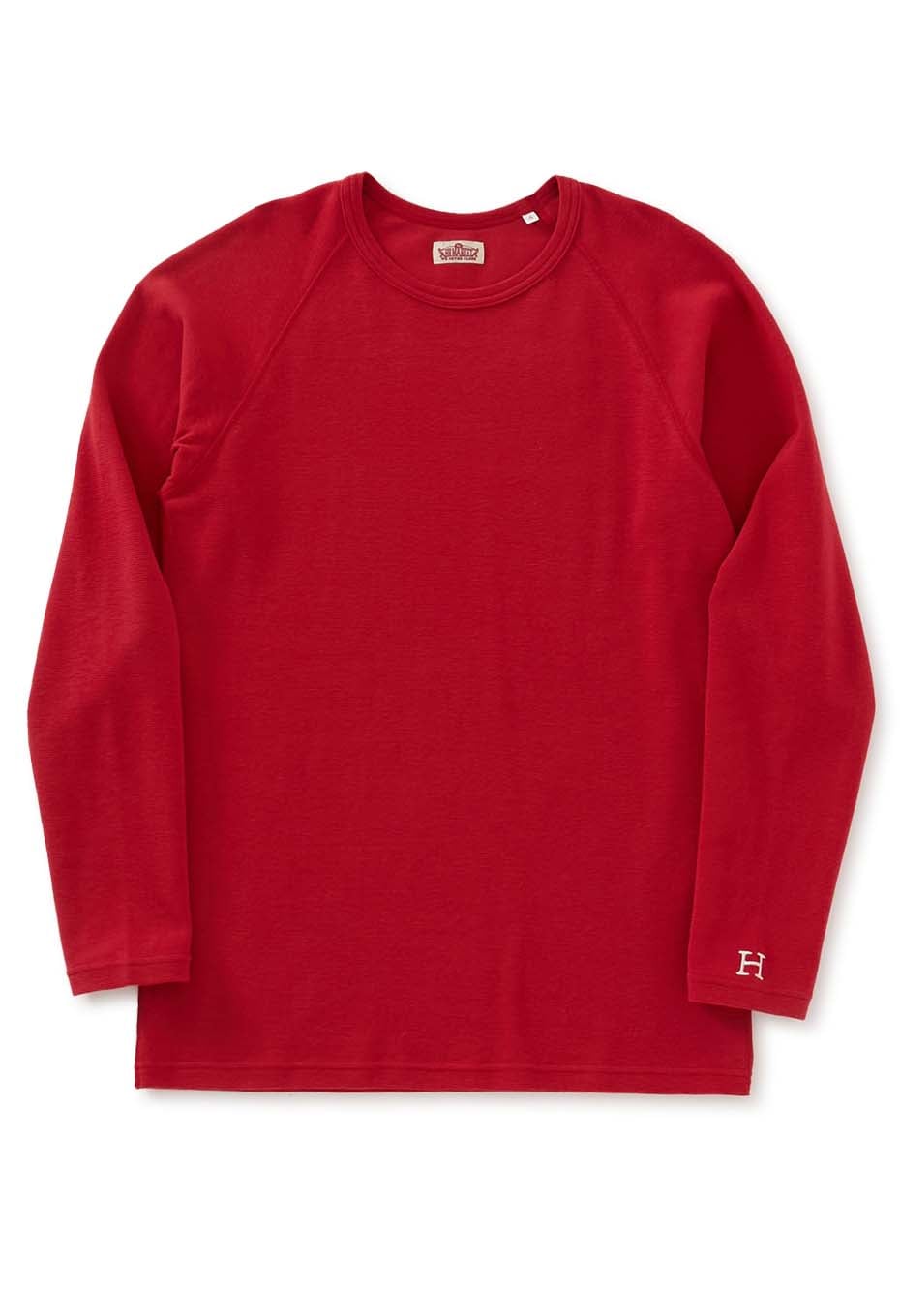 ストレッチフライス ロングスリーブ Tシャツ - RUBY
