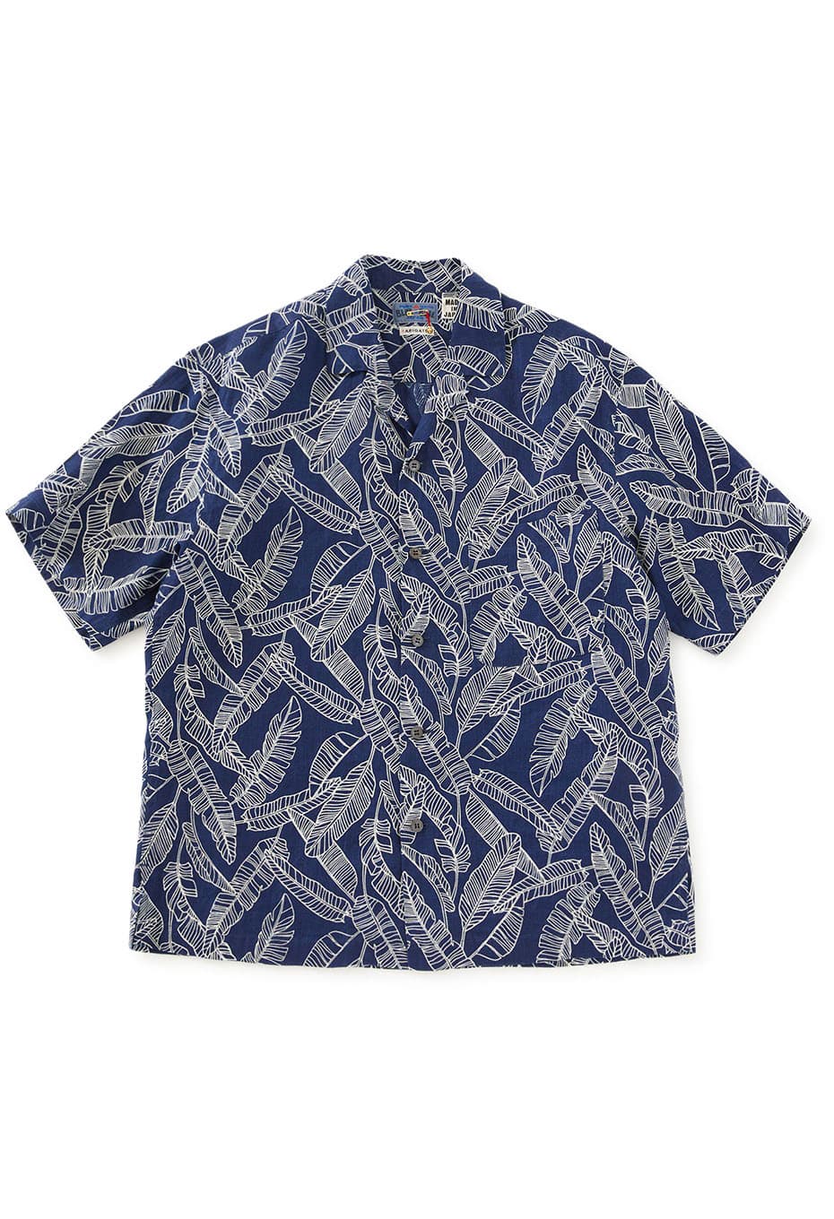 Indigo linen bashobassen short sleeve shirt - INDIGO