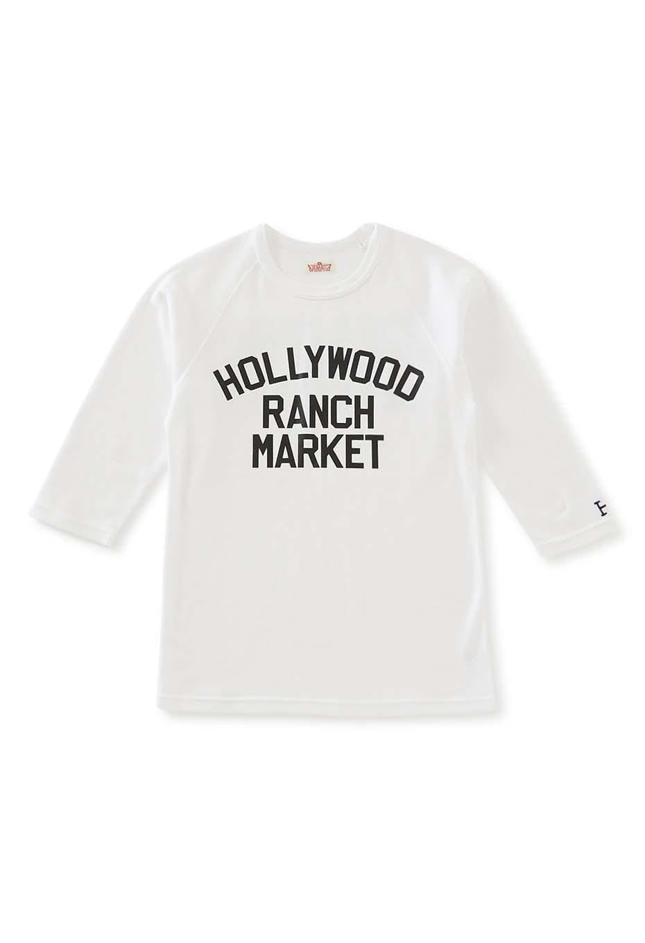 ストレッチフライス ダブルロゴプリント ハーフスリーブTシャツ - WHITE