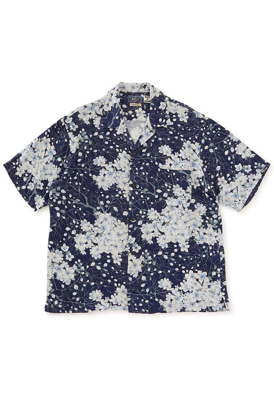 サクラカザ ショートスリーブシャツ - DARK NAVY