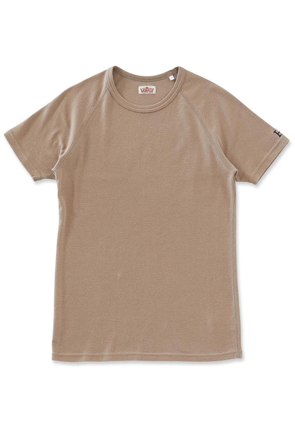 ストレッチフライス ショートスリーブ Tシャツ - SAND