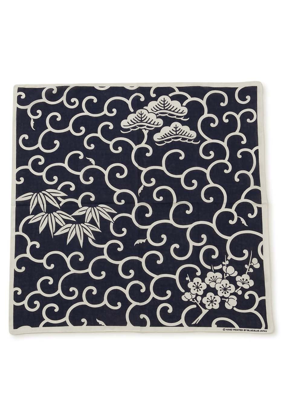 Karakusa Shochikubai Bandana - DARK NAVY