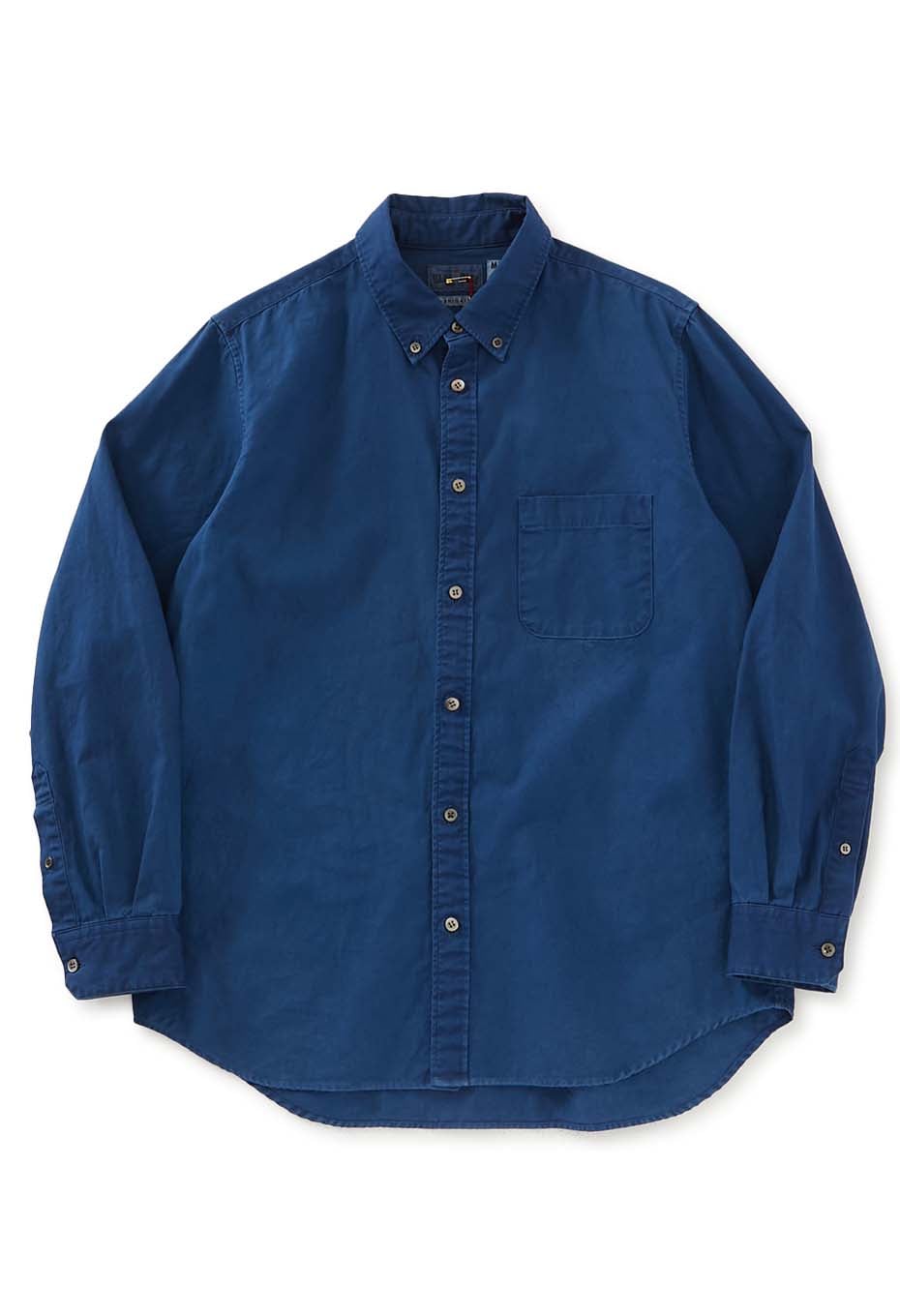 ファインオックス インディゴテゾメ ボタンダウン ロングスリーブシャツ - INDIGO