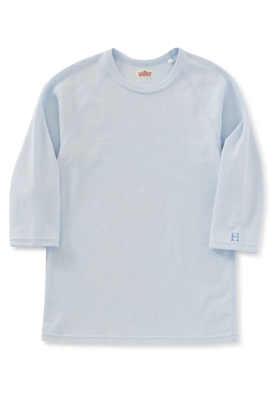 ストレッチフライス ハーフスリーブ Tシャツ - LIGHT BLUE