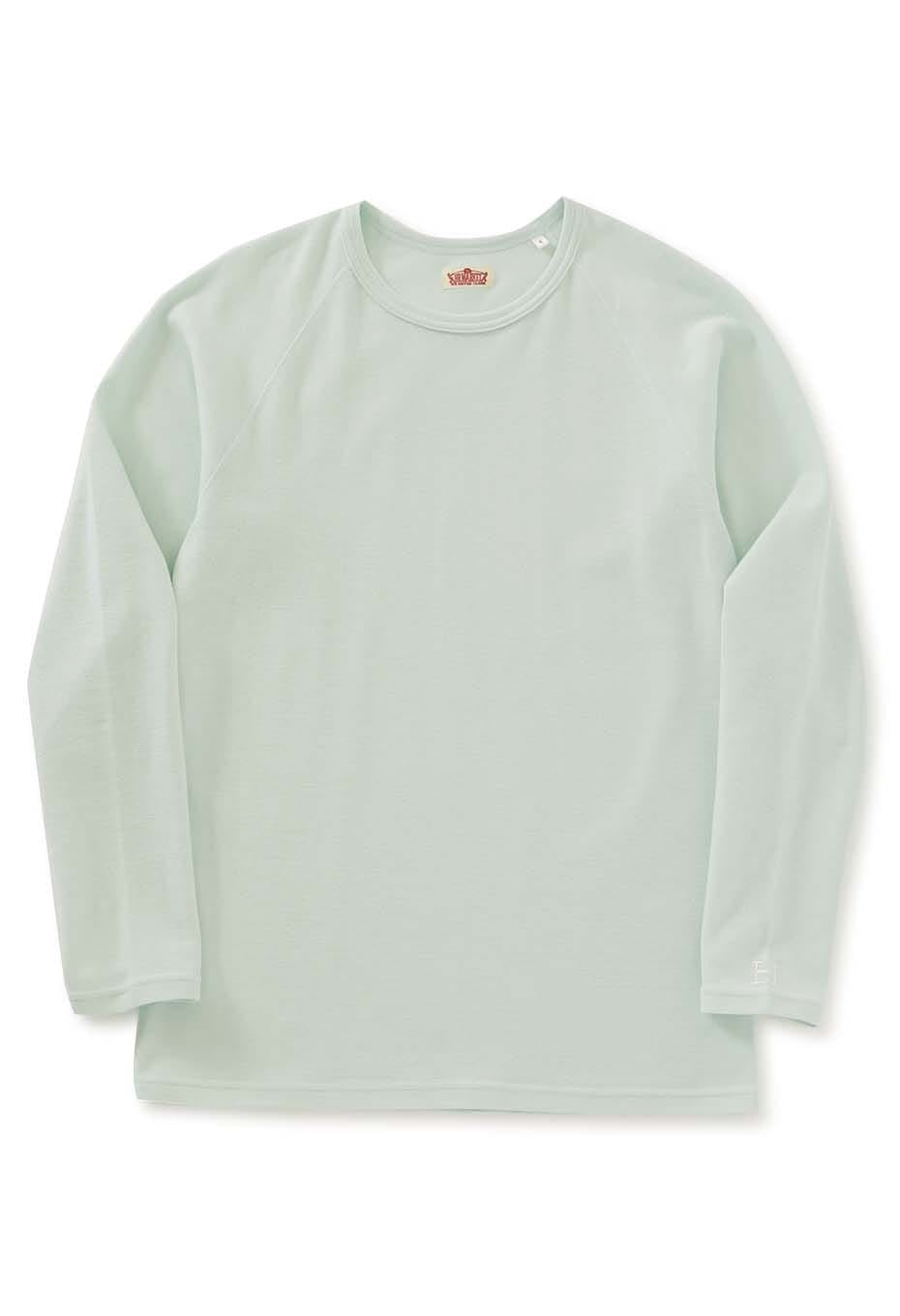 ストレッチフライス ロングスリーブ Tシャツ - ICE MINT