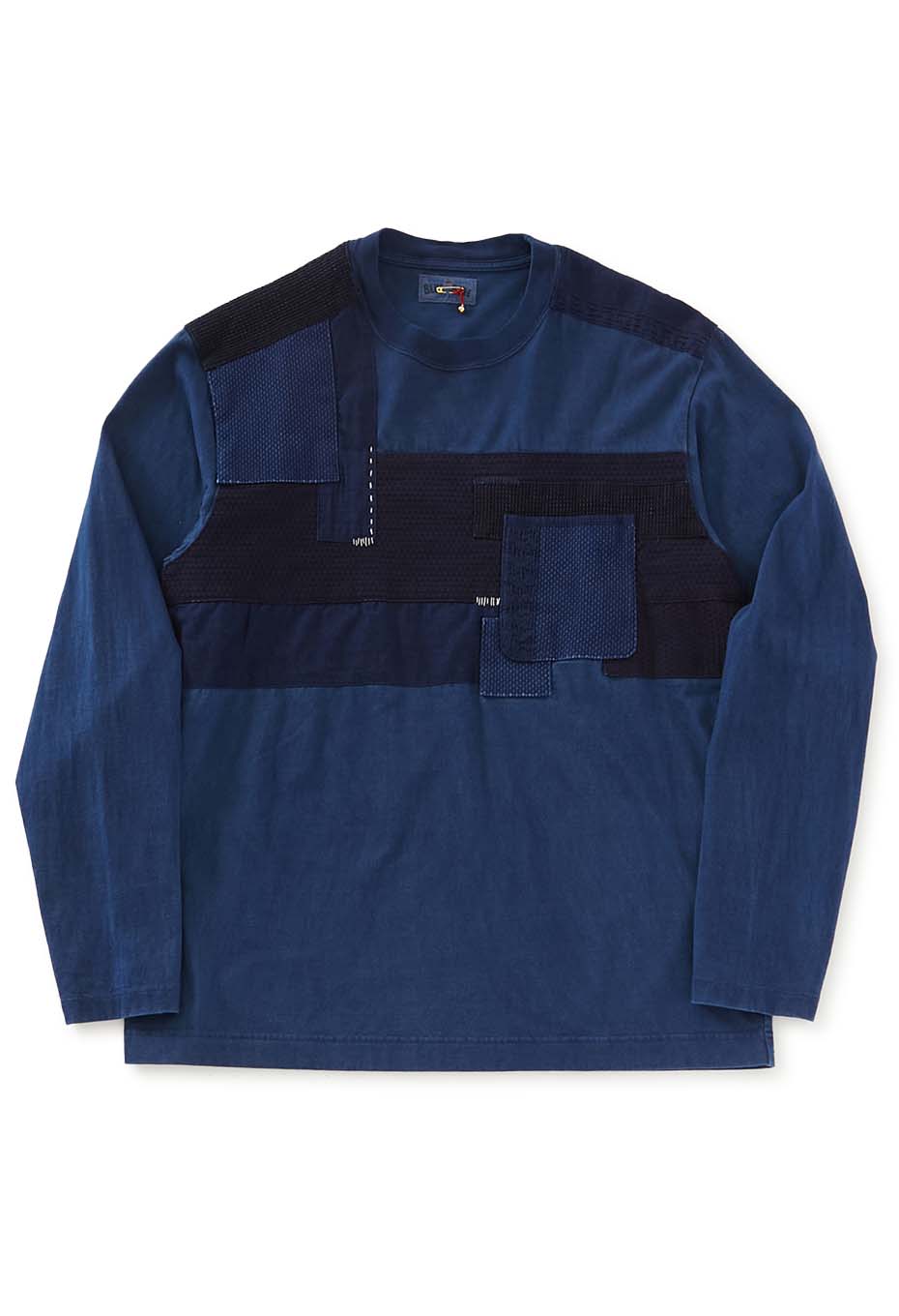 インディゴテゾメ ネンリン ロングスリーブTシャツ - INDIGO