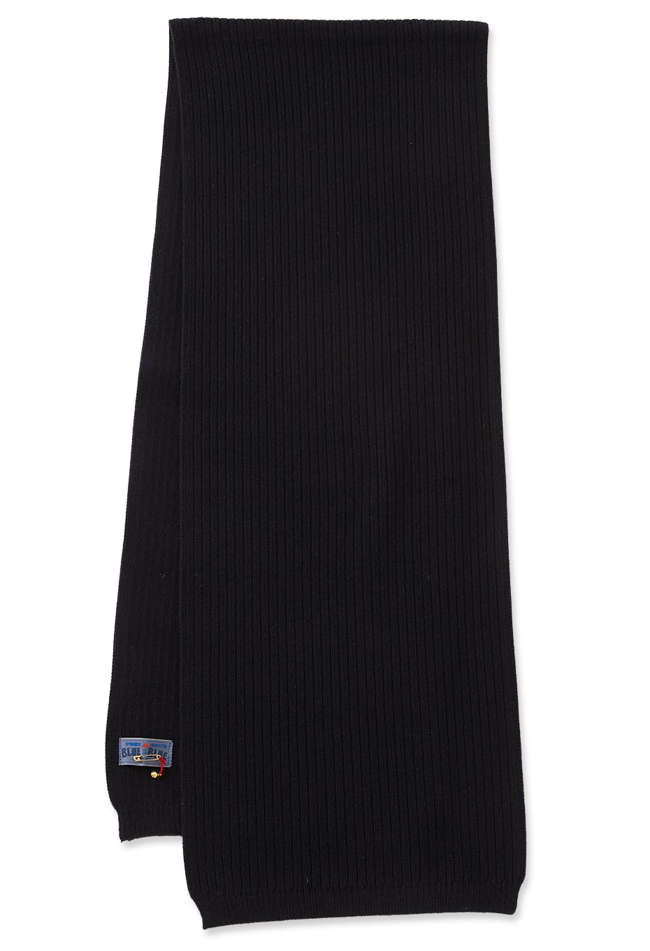 Yak cashmere rib muffler - DARK NAVY