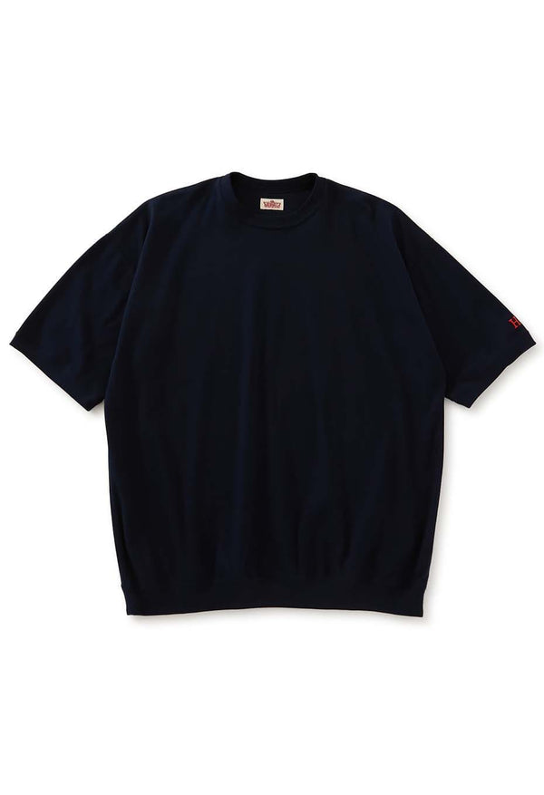 ストレッチフライス 9.5oz ヘムリブ ショートスリーブ Tシャツ - DARK NAVY