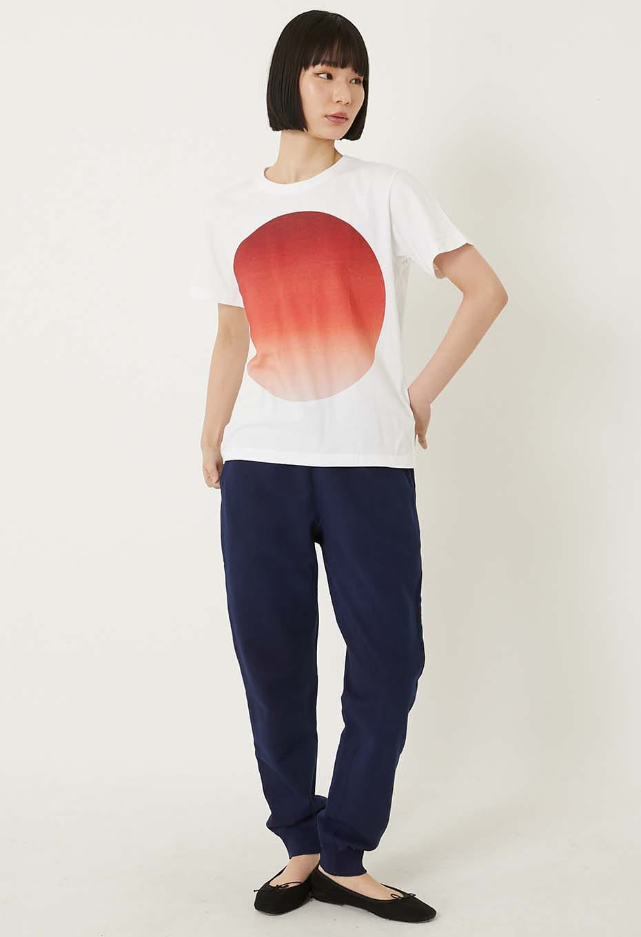 オオマルグラデーション ショートスリーブ Ｔシャツ - RED