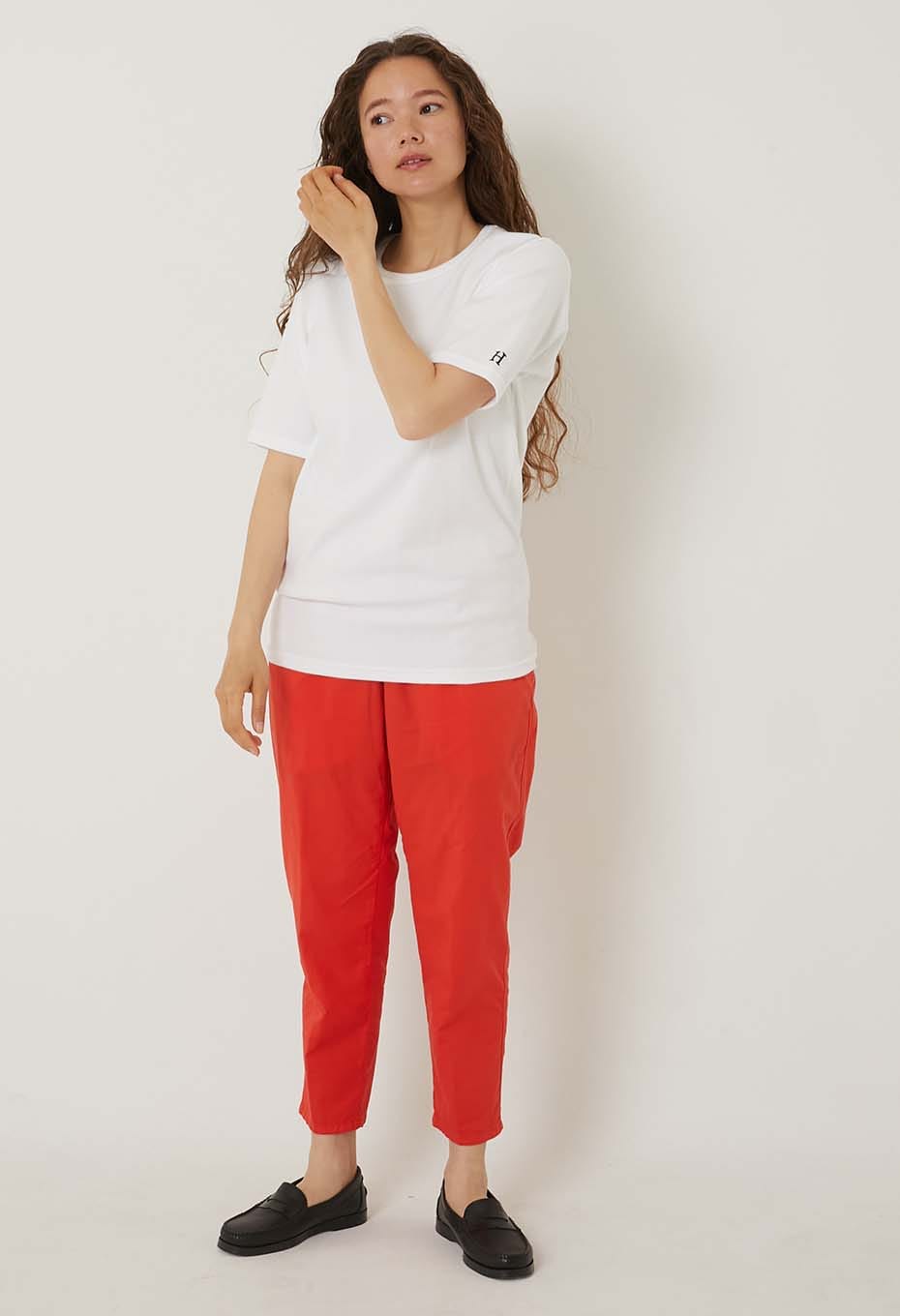Stretch Fraise Comfortable short sleeve T-shirt - WHITE
