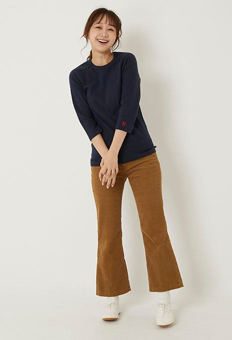 ストレッチフライス ハーフスリーブ Tシャツ - NAVY