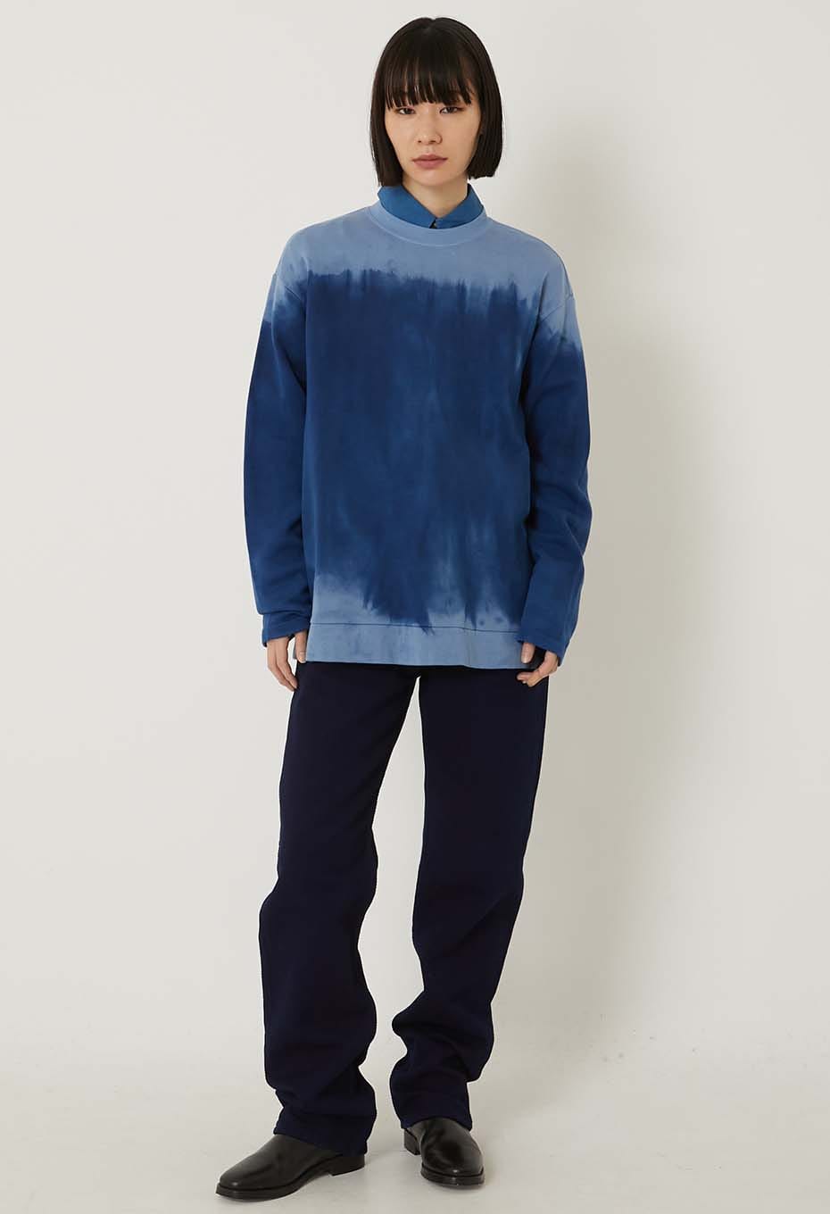 エイトロックスムース インディゴムラゾメ ロングスリーブTシャツ - BLUE