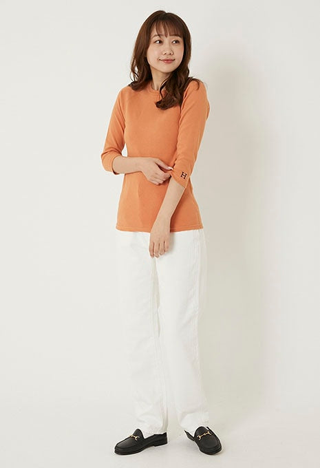 ストレッチフライス ハーフスリーブ Tシャツ - ORANGE