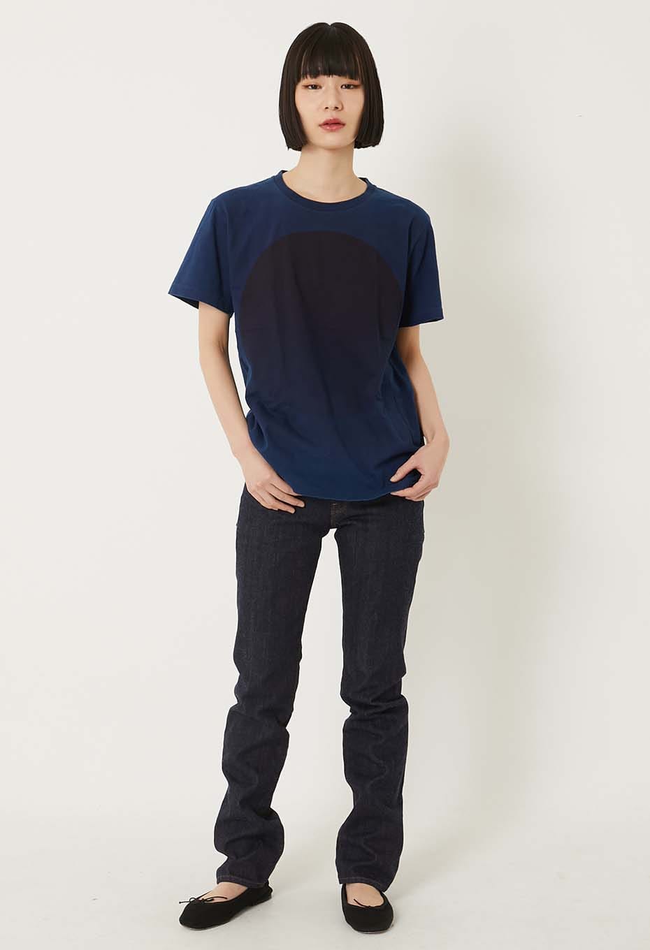 REWORK Oomaru Indigo Short Sleeve T-shirt - INDIGO