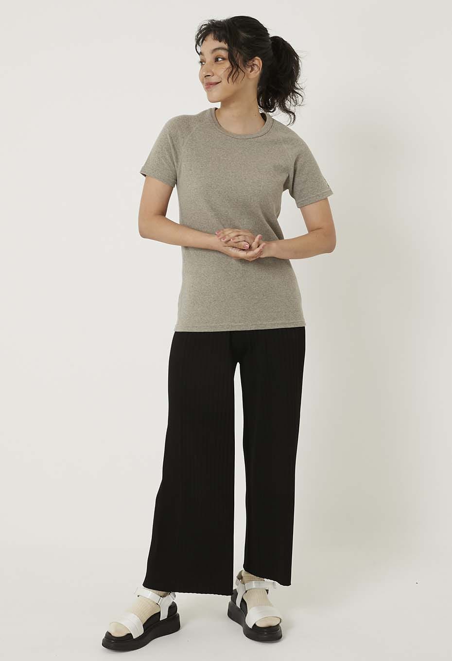 ストレッチフライス ショートスリーブ Tシャツ - OATMEAL