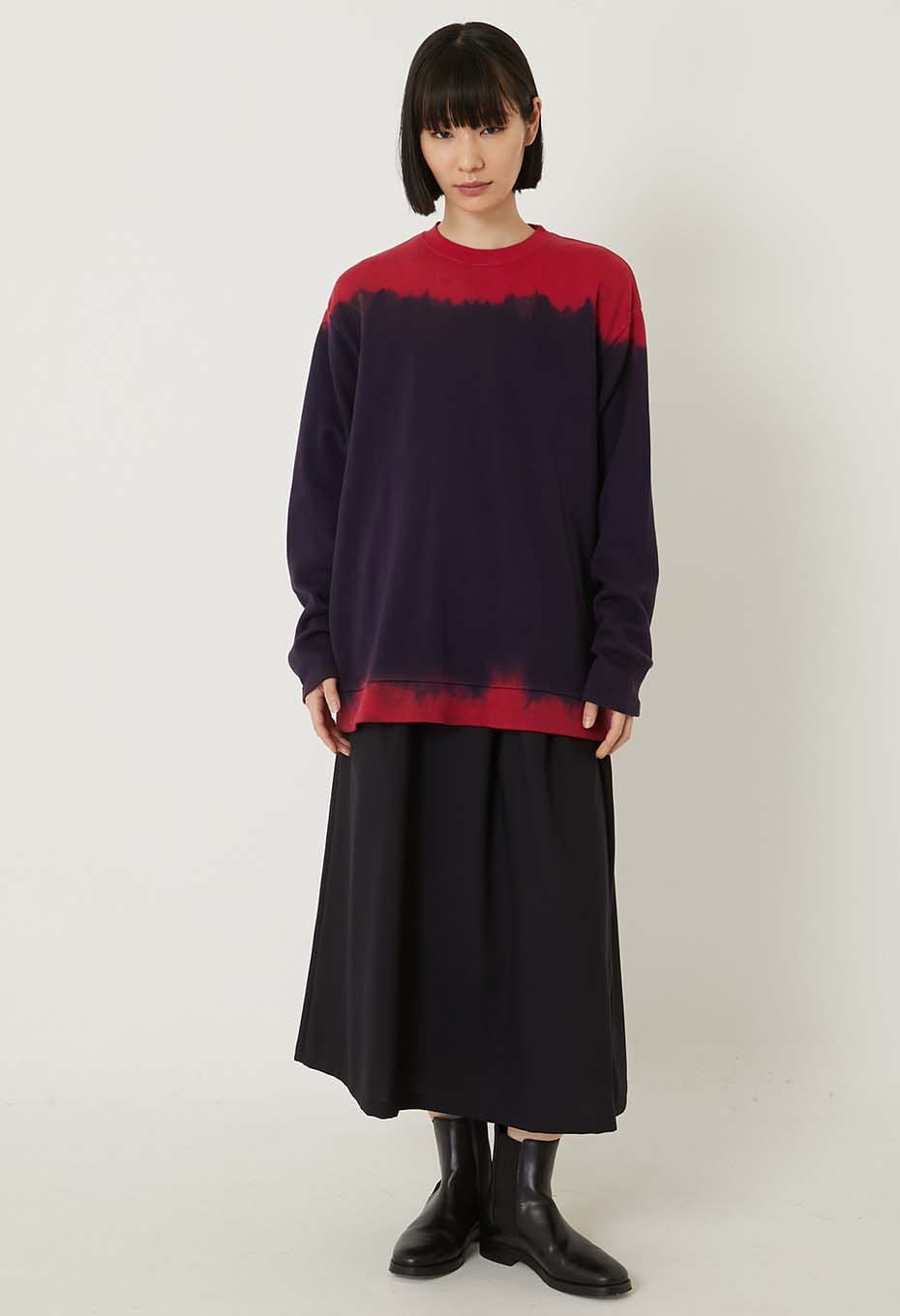 エイトロックスムース インディゴムラゾメ ロングスリーブTシャツ - RED