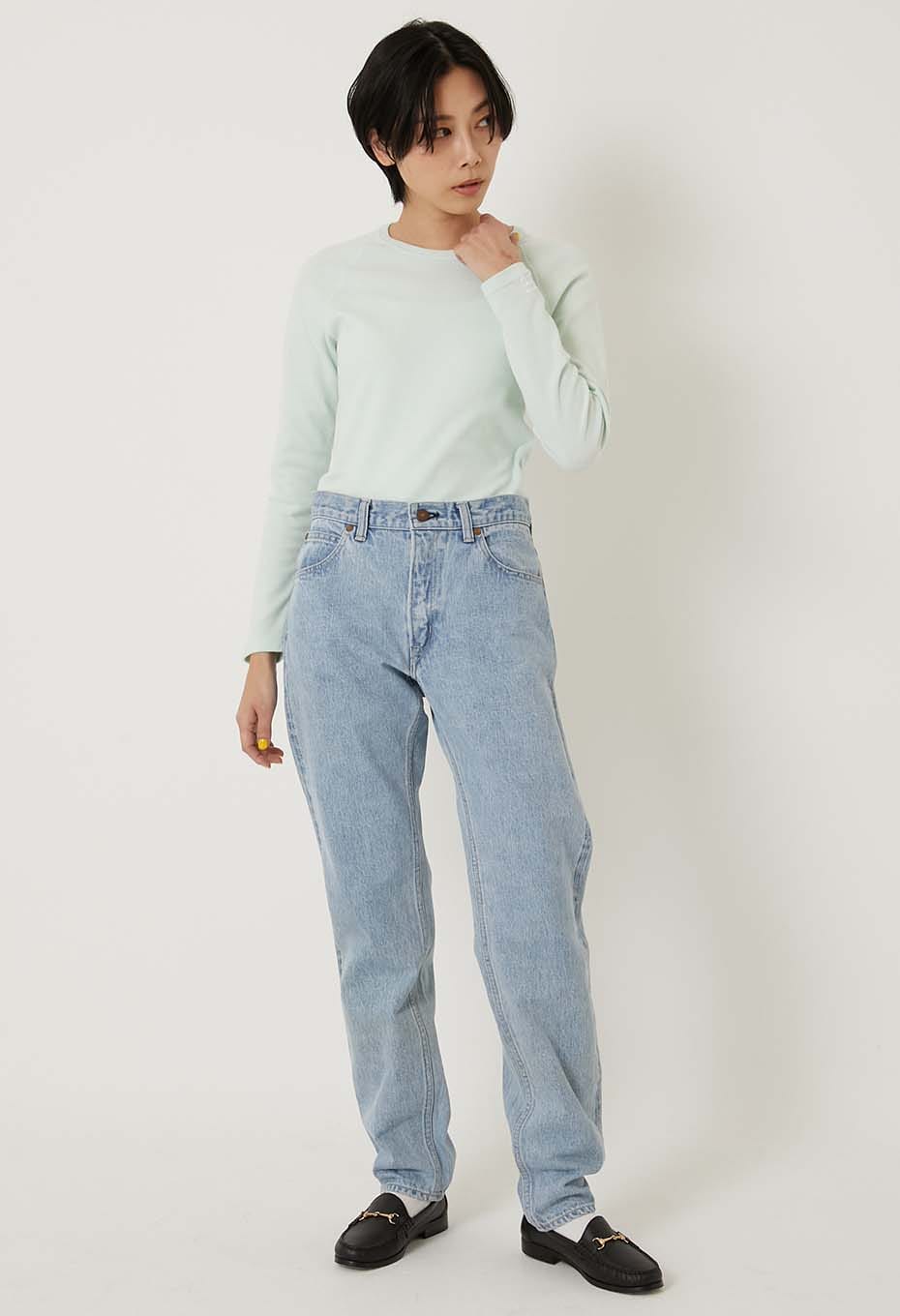 ストレッチフライス ロングスリーブ Tシャツ - ICE MINT