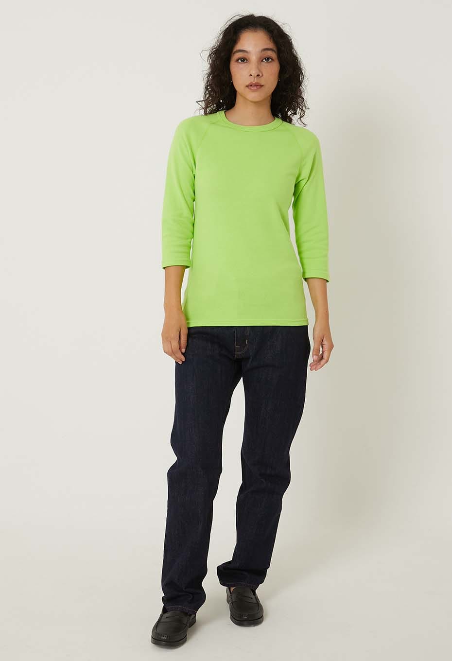 ストレッチフライス ハーフスリーブ Tシャツ - YEL GREEN