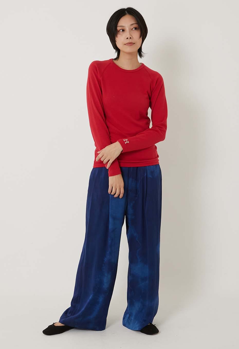 ストレッチフライス ロングスリーブ Tシャツ - RUBY