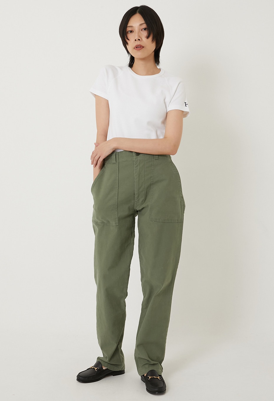 ストレッチフライス ショートスリーブ Tシャツ - WHITE