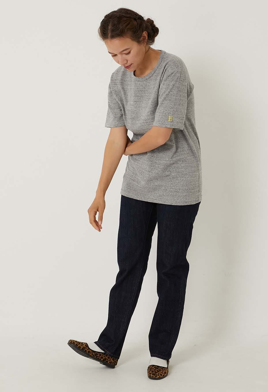 Stretch Fraise Comfortable short sleeve T-shirt - GREY