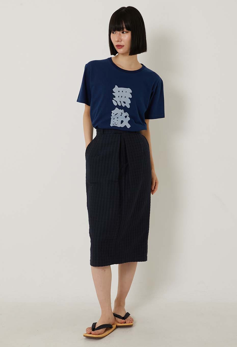Kanteiryu Mutekibassen Indigo Short Sleeve T-shirt - INDIGO